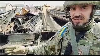 War correspondent Hennadiy Salivon shows russian military artefacts destroyed in combat