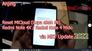 Remove MiCloud Redmi Note 4X / Redmi Note 4 Mido via MRT