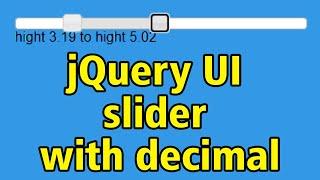 jQuery UI range slider with decimal support