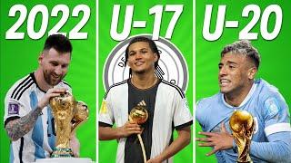 The Champion of EACH World Cup (U-20, U-17, Women's, Futsal...)