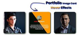 Awesome Css Image Card Hover Effects|| Using Html & Css3 Tutorial