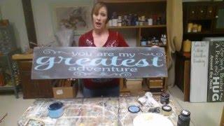 How to paint wood signs