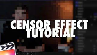 Final Cut Pro X Censor Effect Tutorial