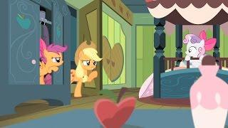 Scootaloo & Sweetie Belle - You gotta sleep like Apple Bloom! How does she sleep? With sass!