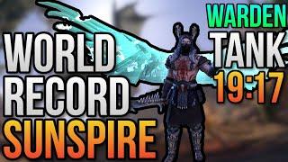 REUPLOAD -  ESO - Sunspire Former World Record | Warden Tank Build | Godslayer