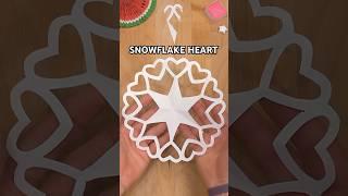 ️DIY SNOWFLAKE WITH HEARTS TUTORIAL | CHRISTMAS CRAFTS INCL ART