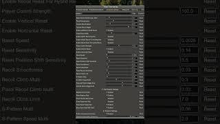 My SPT Realism Mod settings