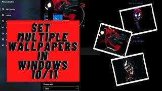 How To Set Wallpaper on Multiple Monitor & Slideshow Wallpaper In Windows 10/11| Basics With Windows