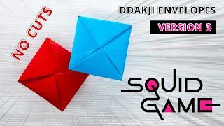 Learn How to Make Authentic Squid Game Ddakji Paper Game - No Scissors Needed!