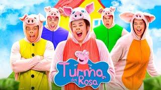 VIRAMOS A TURMA DA PEPPA PIG POR 24 HORAS *Desenho dos rosa