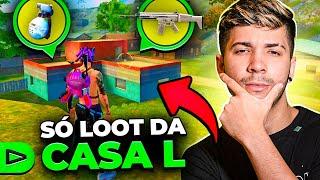 SÓ PODEMOS PEGAR LOOT DA CASA L NO FREE FIRE!! LOUD