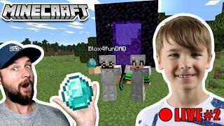 EXPLORING NETHER in MINECRAFT SURVIVAL (Live Stream #2)