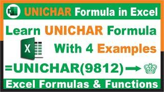 #196-How to use UNICHAR Function in Excel with 4 Examples