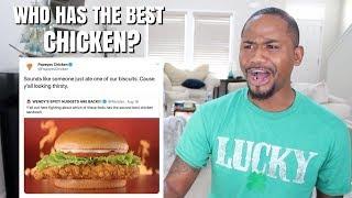 FOOD CLAPBACKS | Popeyes Chicken VS Wendys VS Chick-Fil-A | Alonzo Lerone