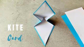 Easy Kite card | Pop Up Kite Card | Paper Kite craft ideas  #origamikite