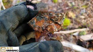 Oxidized & Mineralized Quartz Outcrop With Gold, Silver, Copper!