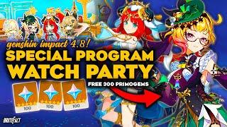 Genshin Impact Version 4.8 Livestream Watch Party | 300 Primogems | Emilie Nilou Navia Kirara