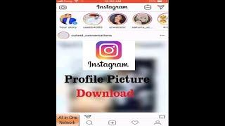 How to download instagram Profile Picture on iphone by All In One Network