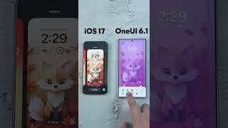 iOS 17 vs OneUI 61 tùy biến màn hình khóa