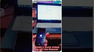 iphone 4 ios 9.3 icloud bypass | sim working #iphone