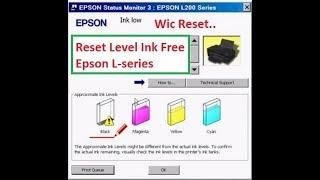 Free Reset Ink Level Epson L200, L300,L800... with wic reset