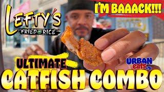 Southern Fried Catfish and Fried Rice Combo with Lobster Rangoon | Leftys Fried Rice | Urban Eats TV