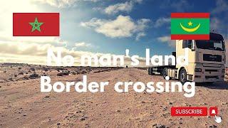 NO MAN'S LAND. BORDER CROSSING MOROCCO TO MAURITANIA. Bike tour. Travel. Cycling around the world.