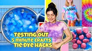 Testing Out Viral Tie-Dye Hacks By 5 Minute Crafts | Yashita Rai