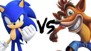 MarioFan06 MUGEN: Sonic the Hedgehog (Me) VS Crash Bandicoot (AI Patched)