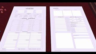 An introduction to Vampire Character Creation