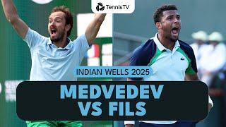 Medvedev vs Fils Rollercoaster Final Set Highlights | Indian Wells 2025