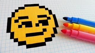 Handmade Pixel Art - How To Draw a Emoji #pixelart