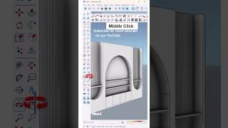 The fastest way to create a decorative interior wall in sketchup using 1001bit tools plugin #sketch