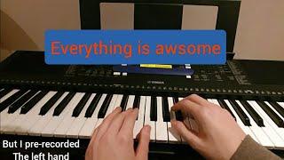 everything is awsome (lego movie) - piano cover