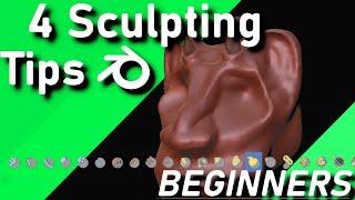 Blender 2.92 Sculpting Tutorial  4 Tips For Beginners