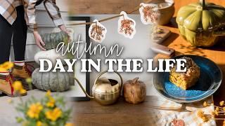 AN AUTUMN DAY  | Farmer’s Market, Baking Pumpkin Spice Coffee Cake & Cozy Home Projects