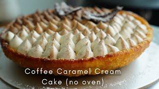 Cách Làm Bánh Kem Cà Phê Caramel (ko lò nướng) Coffee Caramel Cream Cake recipe