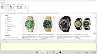 Effortless eBay Data Scraping with WebHarvy: Extract Men's Wristwatches Info to Excel in Minutes!