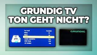 Grundig TV Ton geht nicht - Ton richtig einstellen Tutorial