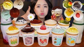 CUP CAKE COLLECTION TIRAMISU CAKE MUKBANG KOREAN DESSERTㅣOREO CHOCOLATE CORNㅣNO TALKING