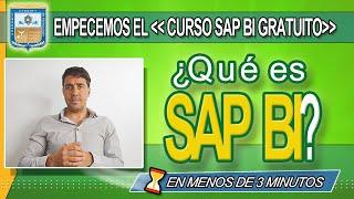 ¿Qué es SAP BI? en -3min + Curso Gratuito en la desc. del vídeo