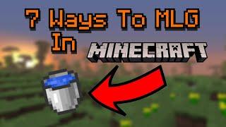 7 ways to MLG in Minecraft | #Shorts