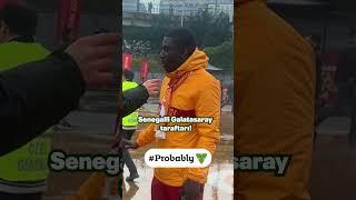 Senegalli olan Galatasaray taraftarı Göztepe maçına geldi: "Ben fanatik Galatasaray taraftarıyım."