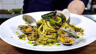 I UPGRADED SPAGHETTI ALLE VONGOLE using WILD RAMPS (Spaghetti with Clams)