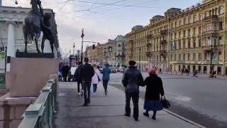 Nevsky Prospect,  Anichkov Bridge and the Fontanka River 0012