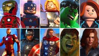 LEGO Marvel Super Heroes против Marvel's Avengers - Все персонажи (сравнение игрового процесса)