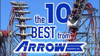 Top 10 Roller Coasters by Arrow Dynamics