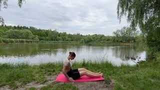 Yoga Workout Stretching up in Dress For You