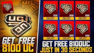 OMG  Get Free 8100Uc Just In 30 Sec | Free Uc Event | Pubg Mobile Is Giving Uc For This?