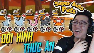 Tôi nuôi được 5 BỐ 50/50 với lối chơi THỨC ĂN khủng bố! (Super auto pets)